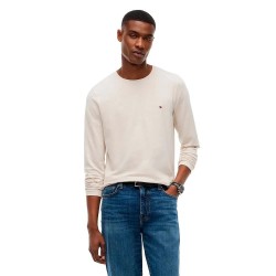 тениска,мъжки,тениски,дамски,тениски,tommy,hilfiger,mw0mw10804,long,sleeve,t,shirt,white,(heathered,oatmilk)