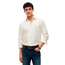 Риза с дълъг ръкав Tommy hilfiger MW0MW36238 long sleeve shirt - White (Classic American Stripe / Yellow) риза,с,дълъг,ръкав,дамски,ризи,мъжки,ризи,tommy,hilfiger,mw0mw36238,long,sleeve,shirt,white,(classic,american,stripe,yellow)
