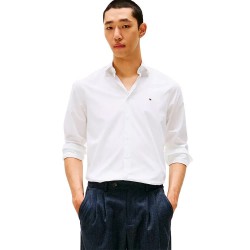 Риза с дълъг ръкав Tommy hilfiger MW0MW38347 long sleeve shirt - White (Bright White) риза,с,дълъг,ръкав,дамски,ризи,мъжки,ризи,tommy,hilfiger,mw0mw38347,long,sleeve,shirt,white,(bright,white)