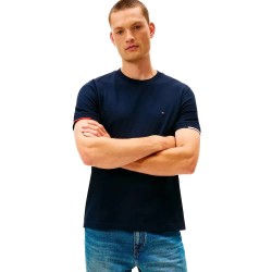 Тениска Tommy hilfiger MW0MW41300 short sleeve T-shirt - Blue (Desert Sky) тениска,мъжки,тениски,дамски,тениски,tommy,hilfiger,mw0mw41300,short,sleeve,t,shirt,blue,(desert,sky)
