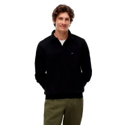 блуза,мъжки,пуловери,tommy,hilfiger,mw0mw43186,half,zip,sweatshirt,black,(black)