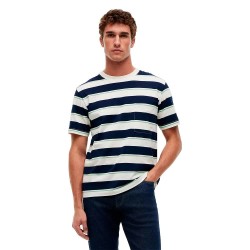 Тениска Tommy hilfiger MW0MW43199 short sleeve T-shirt - Blue (Ivory Petal / Desert Sky) тениска,мъжки,тениски,дамски,тениски,tommy,hilfiger,mw0mw43199,short,sleeve,t,shirt,blue,(ivory,petal,desert,sky)