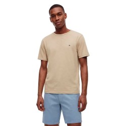 Тениска Tommy hilfiger MW0MW43206 short sleeve T-shirt - Beige (Batique Khaki) тениска,мъжки,тениски,дамски,тениски,tommy,hilfiger,mw0mw43206,short,sleeve,t,shirt,beige,(batique,khaki)