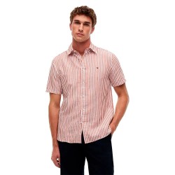 Риза с къс ръкав Tommy hilfiger MW0MW43313 Linen short sleeve shirt - Pink (Breton Stripe Orange Flash / Ecru) риза,с,къс,ръкав,дамски,ризи,мъжки,ризи,tommy,hilfiger,mw0mw43313,linen,short,sleeve,shirt,pink,(breton,stripe,orange,flash,ecru)