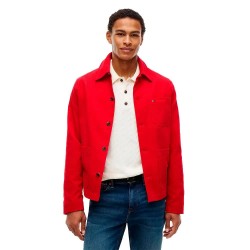 Tommy hilfiger MW0MW44615 overshirt - Red (Medium Red) мъжки,якета,дамски,якета,и,палта,tommy,hilfiger,mw0mw44615,overshirt,red,(medium,red)