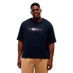 Тениска Tommy hilfiger MW0MW45120 Plus Size short sleeve T-shirt - Blue (Desert Sky) тениска,мъжки,тениски,дамски,тениски,tommy,hilfiger,mw0mw45120,plus,size,short,sleeve,t,shirt,blue,(desert,sky)