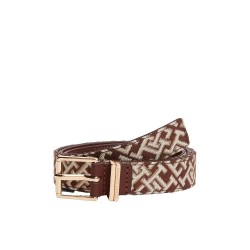 колан,колани,tommy,hilfiger,square,2.5,jacquard,belt,brown,(classic,khaki)