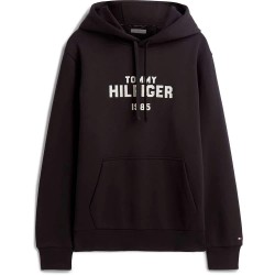 блуза,мъжки,пуловери,дамски,пуловери,tommy,hilfiger,stack,regular,fit,hoodie,sweater,black,(black)