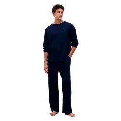 Пижама Tommy hilfiger UM0UM03994 long sleeve pyjama - Blue (Carbon Navy) пижама,мъжки,пижами,tommy,hilfiger,um0um03994,long,sleeve,pyjama,blue,(carbon,navy)