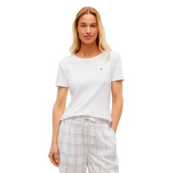 тениска,дамски,пижами,tommy,hilfiger,uw0uw06592,short,sleeve,pyjama,t,shirt,white,(ecru)