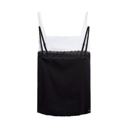дамско,бельо,дамски,бикини,и,танкини,tommy,hilfiger,uw0uw06656,sleeveless,base,layer,2,units,black,(white,black)