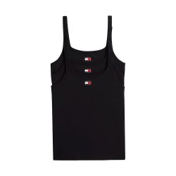 Tommy hilfiger UW0UW06658 sleeveless base layer 3 units - Black (Black / Black / Black) дамско,бельо,дамски,бикини,и,танкини,tommy,hilfiger,uw0uw06658,sleeveless,base,layer,3,units,black,(black,black,black)