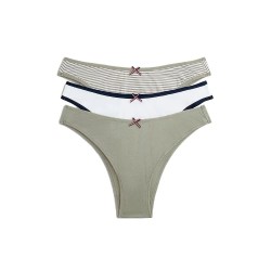 дамско,бельо,дамски,бикини,и,танкини,tommy,hilfiger,uw0uw06665,brazilian,panties,3,units,grey,(utility,sage,utility,sage,stripe,white)