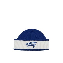 Дънки Tommy jeans Outdoors Football beanie - Blue (Regency Blue / Ecru) дънки,всички,шапки,tommy,jeans,outdoors,football,beanie,blue,(regency,blue,ecru)