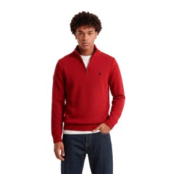 Блуза Superdry Cotton Knit half zip sweater - Red (Expedition Red) блуза,мъжки,пуловери,дамски,пуловери,superdry,cotton,knit,half,zip,sweater,red,(expedition,red)