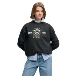 Блуза Superdry Country Club Crew sweatshirt - Black (Phantom Black Marl) блуза,дамски,блузи,superdry,country,club,crew,sweatshirt,black,(phantom,black,marl)