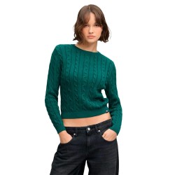 Блуза Superdry Essentials SD&CO Cable Jumper sweater - Green (Sharp Green) блуза,мъжки,пуловери,дамски,пуловери,superdry,essentials,sd&co,cable,jumper,sweater,green,(sharp,green)