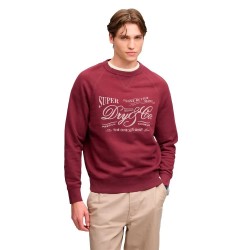 Блуза Superdry Vintage Workwear Print sweatshirt - Red (Port Red) блуза,мъжки,пуловери,superdry,vintage,workwear,print,sweatshirt,red,(port,red)