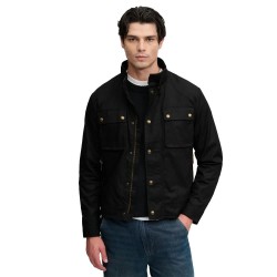 Яке Superdry Wax Cropped Racer jacket - Black (Carbon Black) яке,мъжки,якета,дамски,якета,и,палта,superdry,wax,cropped,racer,jacket,black,(carbon,black)