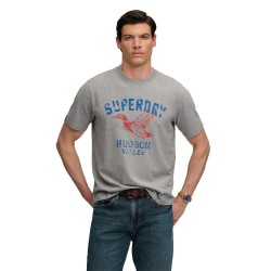 Тениска Superdry Wild Frontier Relaxed short sleeve T-shirt - Grey (Dark Vintage Grey Marl) тениска,мъжки,тениски,дамски,тениски,superdry,wild,frontier,relaxed,short,sleeve,t,shirt,grey,(dark,vintage,grey,marl)