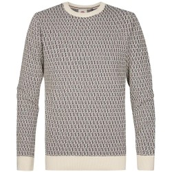 Блуза Petrol industries M-3060-KWR218 sweater - Grey (Antique White) блуза,мъжки,пуловери,дамски,пуловери,petrol,industries,m,3060,kwr218,sweater,grey,(antique,white)