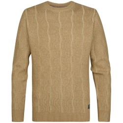 Блуза Petrol industries M-3060-KWR238 sweater - Brown (Oak) блуза,мъжки,пуловери,дамски,пуловери,petrol,industries,m,3060,kwr238,sweater,brown,(oak)