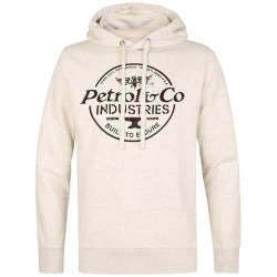 Суичър Petrol industries M-3060-SWH302 hoodie - White (Antique White Melee) суичър,мъжки,пуловери,petrol,industries,m,3060,swh302,hoodie,white,(antique,white,melee)