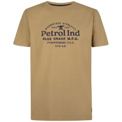 тениска,мъжки,тениски,дамски,тениски,petrol,industries,m,3060,tsr152,short,sleeve,t,shirt,beige,brown,(oak)