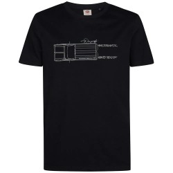 Тениска Petrol industries M-3060-TSR607 short sleeve T-shirt - Black (Deep Black) тениска,мъжки,тениски,дамски,тениски,petrol,industries,m,3060,tsr607,short,sleeve,t,shirt,black,(deep,black)