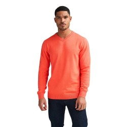 блуза,мъжки,пуловери,дамски,пуловери,petrol,industries,m,ros,kwv200,v,neck,sweater,orange,(fiery,coral)