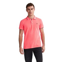 Petrol industries M-ROS-POL003 short sleeve polo - Pink (Fiery Coral) дамски,блузи,с,яка,мъжки,блузи,с,яка,petrol,industries,m,ros,pol003,short,sleeve,polo,pink,(fiery,coral)