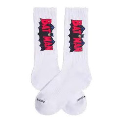 Чорапи Jimmy lion Athletic Batman long socks - White (White) чорапи,мъжки,чорапи,дамски,чорапи,jimmy,lion,athletic,batman,long,socks,white,(white)