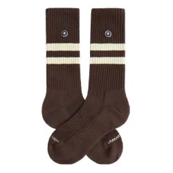 Чорапи Jimmy lion Athletic Essentials Stripes crew socks - Brown (Brown) чорапи,мъжки,чорапи,дамски,чорапи,jimmy,lion,athletic,essentials,stripes,crew,socks,brown,(brown)