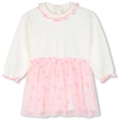Рокля Billieblush U22238 3/4 Sleeve dress - Pink (Marfil) рокля,дамски,поли,и,рокли,billieblush,u22238,3,4,sleeve,dress,pink,(marfil)