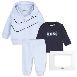 BOSS J53307 set - Blue (Sky Blue) детски,екипи,детски,облекла,за,момчета,boss,j53307,set,blue,(sky,blue)