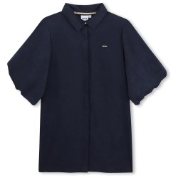 Рокля BOSS J53467 short sleeve dress - Blue (Marine) рокля,дамски,поли,и,рокли,boss,j53467,short,sleeve,dress,blue,(marine)