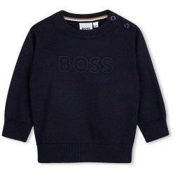 Блуза BOSS J53488 sweater - Blue (Marine) блуза,мъжки,пуловери,дамски,пуловери,boss,j53488,sweater,blue,(marine)
