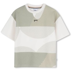 Тениска BOSS J53516 short sleeve T-shirt - White (Marfil) тениска,мъжки,тениски,дамски,тениски,boss,j53516,short,sleeve,t,shirt,white,(marfil)