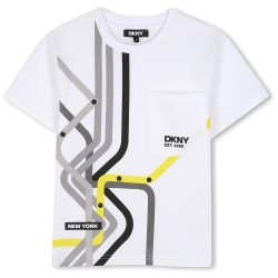 Тениска DKNY D62874 short sleeve T-shirt - White (White) тениска,мъжки,тениски,дамски,тениски,dkny,d62874,short,sleeve,t,shirt,white,(white)