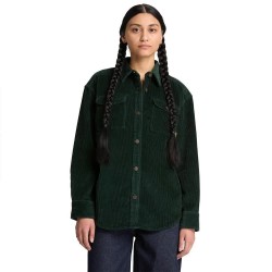 Риза с дълъг ръкав Timberland Corduroy Overshirt long sleeve shirt - Green (Scarab) риза,с,дълъг,ръкав,дамски,ризи,мъжки,ризи,timberland,corduroy,overshirt,long,sleeve,shirt,green,(scarab)