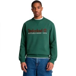 суичър,мъжки,пуловери,timberland,established,1973,embroidered,logo,crew,hoodie,green,(sycamore)
