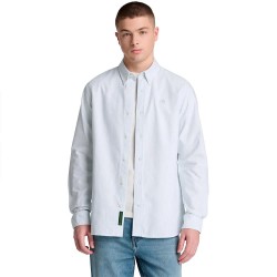 Риза с дълъг ръкав Timberland Lake Warner Striped Oxford long sleeve shirt - White (Skyway Yd) риза,с,дълъг,ръкав,дамски,ризи,мъжки,ризи,timberland,lake,warner,striped,oxford,long,sleeve,shirt,white,(skyway,yd)