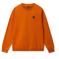 блуза,мъжки,пуловери,napapijri,badge,crew,sweatshirt,orange,(gold,flame)