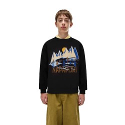 блуза,детски,блузи,napapijri,ellis,crew,sweatshirt,black,(black,beauty)