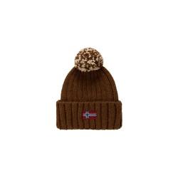 шапка,всички,шапки,napapijri,semiury,w,3,beanie,brown,(rubber)