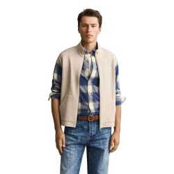 Елек Gant 2067191 vest - Beige (Oat Melange) елек,мъжки,жилетки,gant,2067191,vest,beige,(oat,melange)