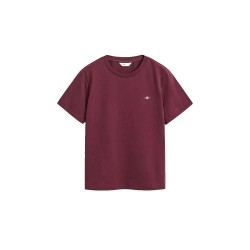 Тениска Gant 4200200 short sleeve T-shirt - Purple (Darkened Wine) тениска,мъжки,тениски,дамски,тениски,gant,4200200,short,sleeve,t,shirt,purple,(darkened,wine)