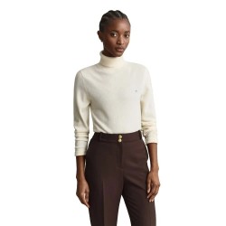 Блуза Gant 4802419 high neck sweater - White (Cream) блуза,мъжки,пуловери,дамски,пуловери,gant,4802419,high,neck,sweater,white,(cream)