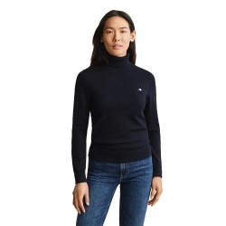 Блуза Gant 4802419 high neck sweater - Black (Evening Blue) блуза,мъжки,пуловери,дамски,пуловери,gant,4802419,high,neck,sweater,black,(evening,blue)