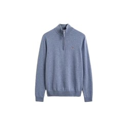 Блуза Gant 87313 half zip sweater - Blue (Blue Horizon) блуза,мъжки,пуловери,дамски,пуловери,gant,87313,half,zip,sweater,blue,(blue,horizon)